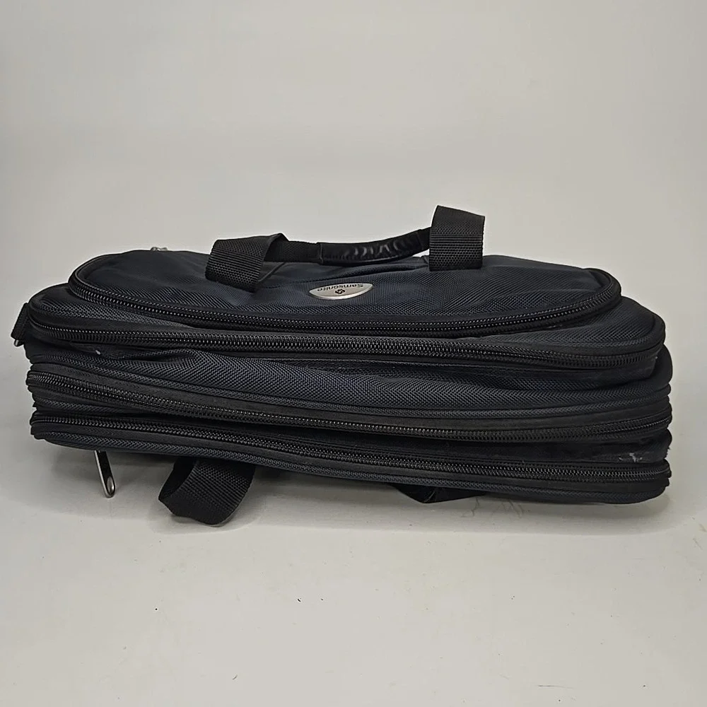 Samsonite Carry On Laptop Expandable Briefcase Luggage Navy‎ Blue
